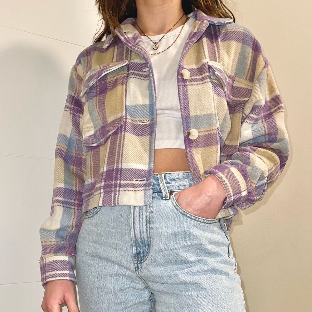 Plaid flannel jacket